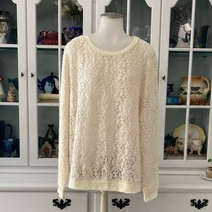 Cato Woman Lace Top | 18/20 | Long Sleeve